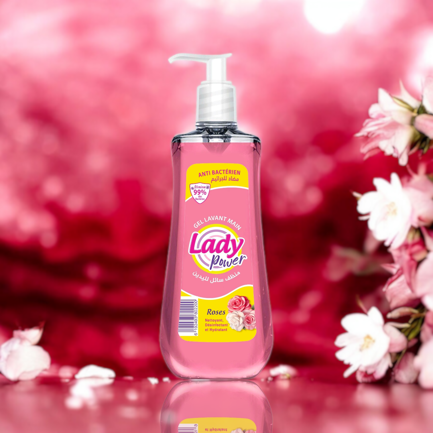 Lady Power Gel Lavant - Roses